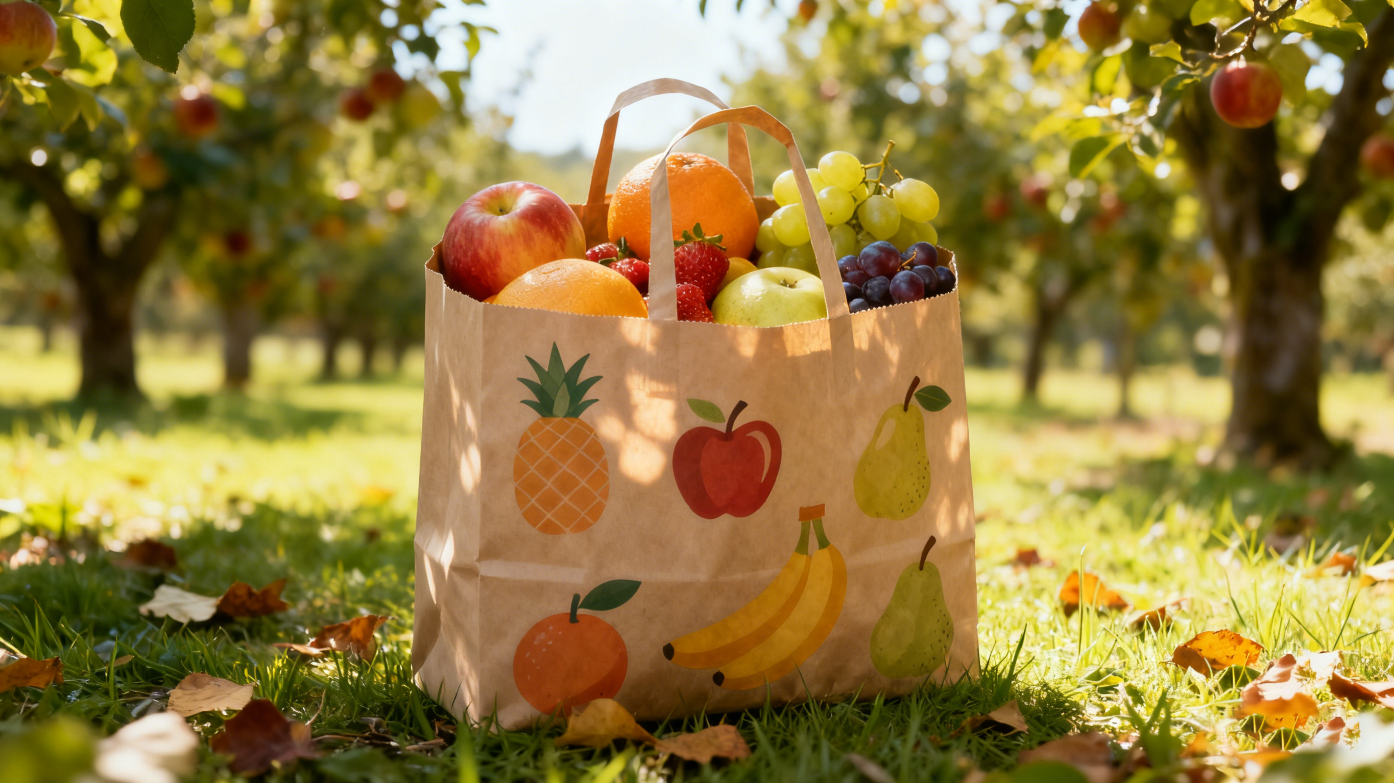 Packaging Fruit Paper Bag with Handles