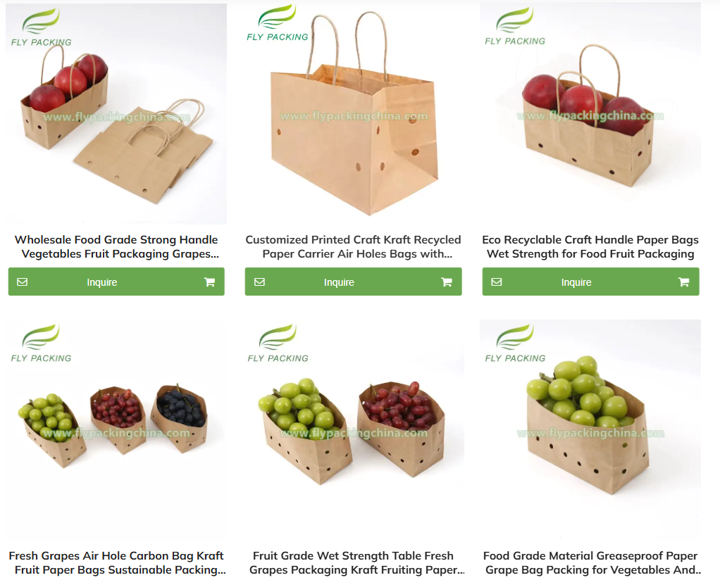 Water Resistant Grapes Bagging Packaging