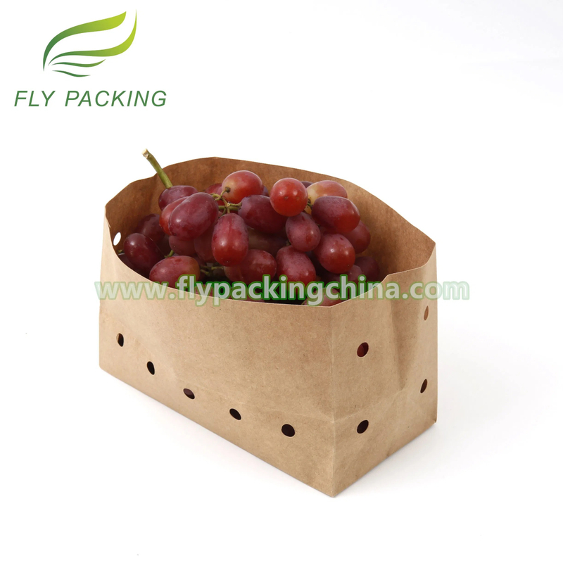 Disposable Fruit Packaging Paper Sheet Grape Packaging PE Coated Paper Bag