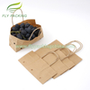Wholesale Food Grade Strong Handle Vegetables Fruit Packaging Grapes Paper Bags for Sale