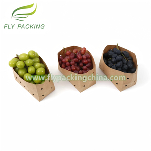 Kraft Paper Vegetables Bags with Air Hole