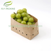 Wet Strength Table Grapes Packaging Kraft Fruit Paper Bags with 8mm Air Holes