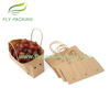 Wholesale Food Grade Strong Handle Vegetables Fruit Packaging Grapes Paper Bags for Sale