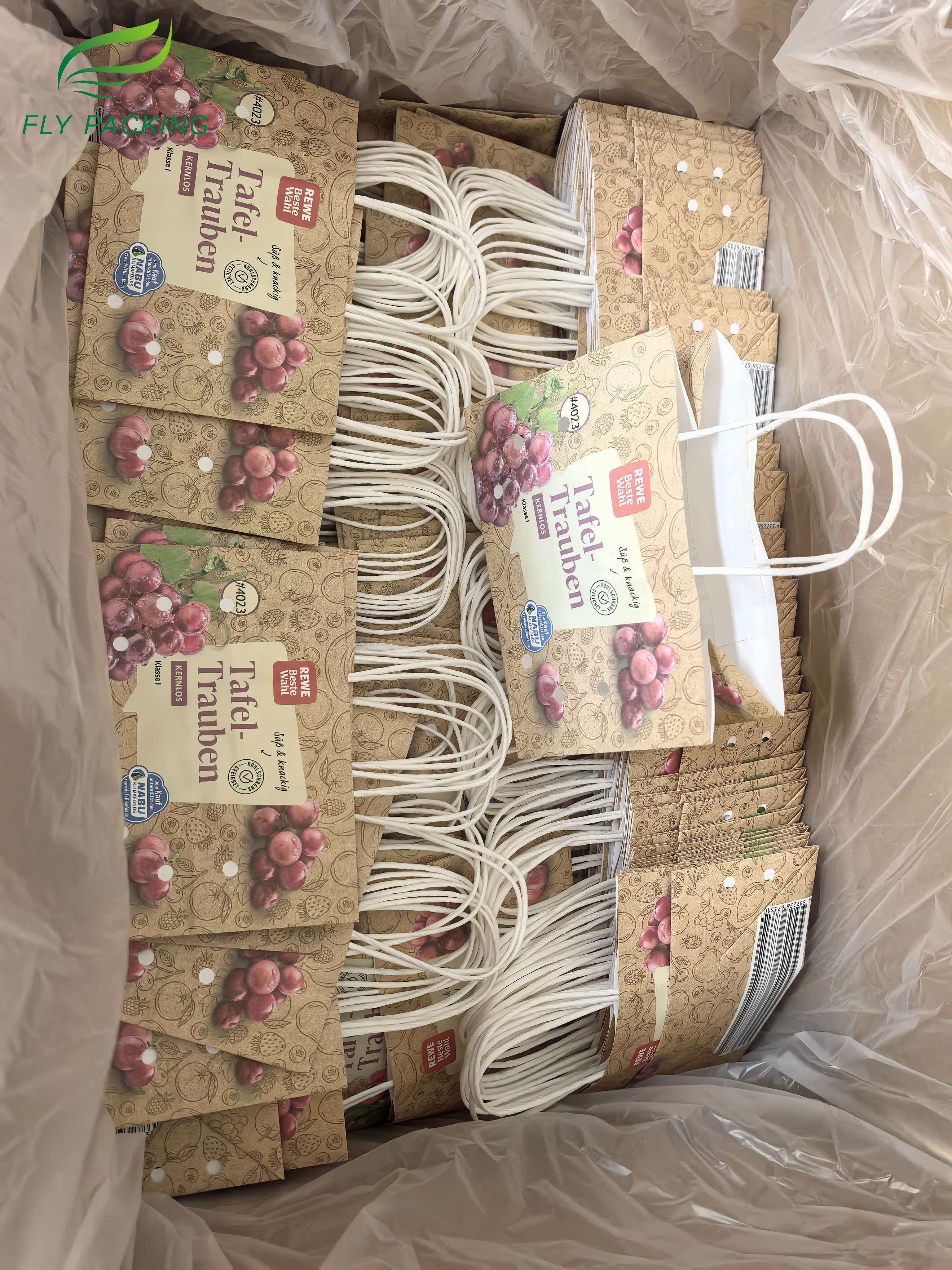 Carrier Paper Bag For Grapes | 500g Capacity Ventilated Fruit Bags