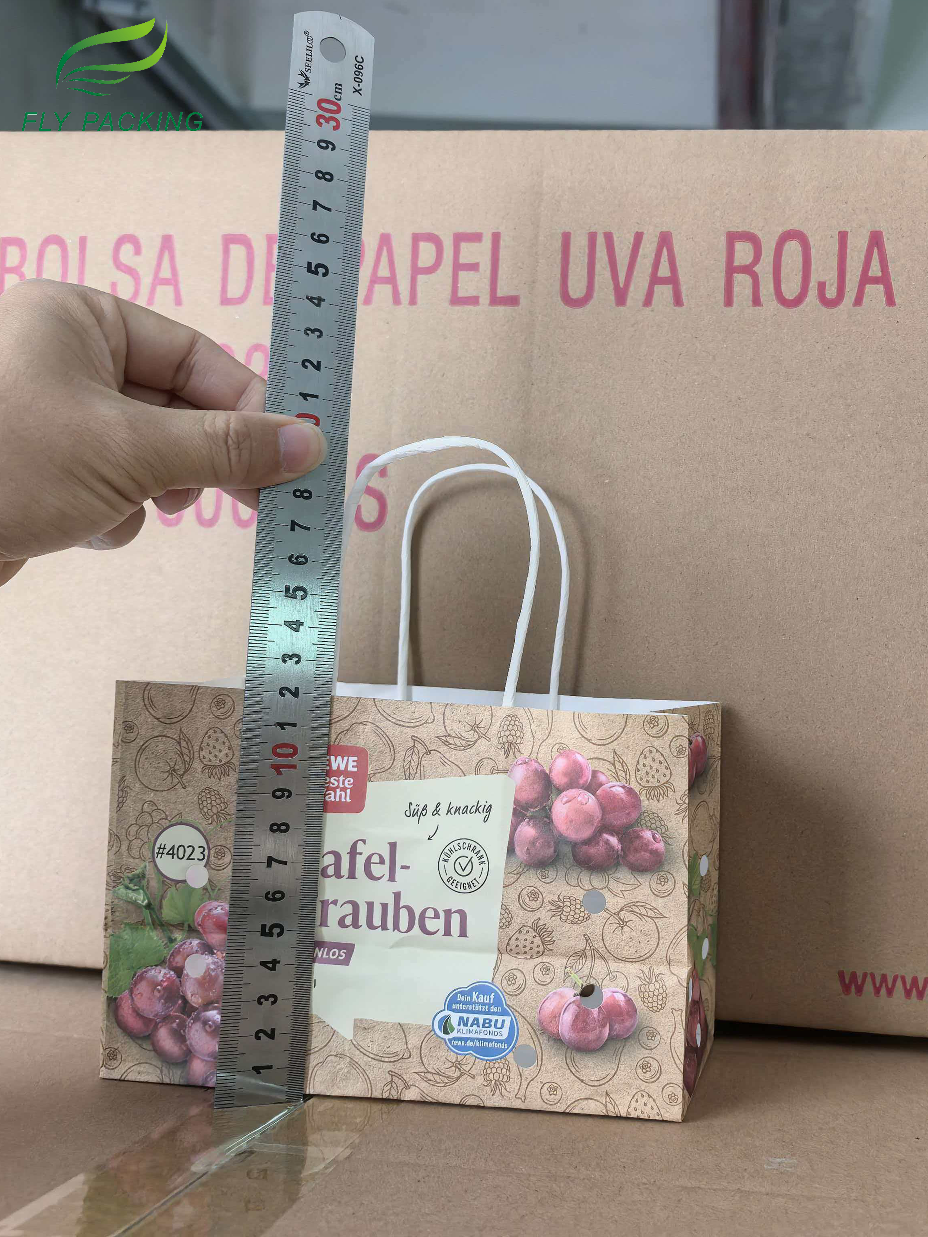 Carrier Paper Bag For Grapes | 500g Capacity Ventilated Fruit Bags